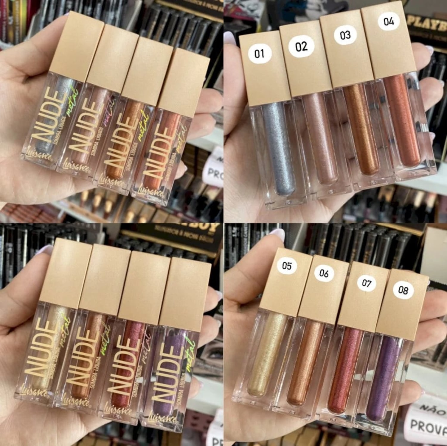 Sombra Líquida Luisance Metal Roxo