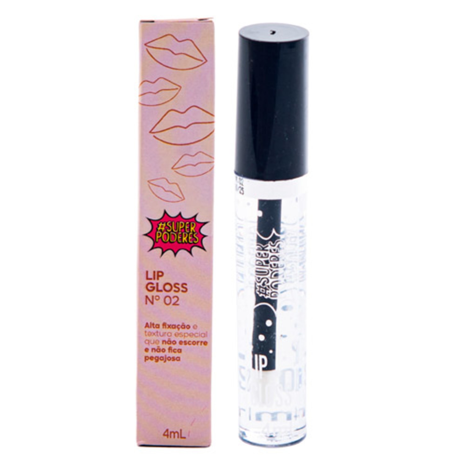 Lip Gloss Super Poderes Alta Fixação Nº02 4ml