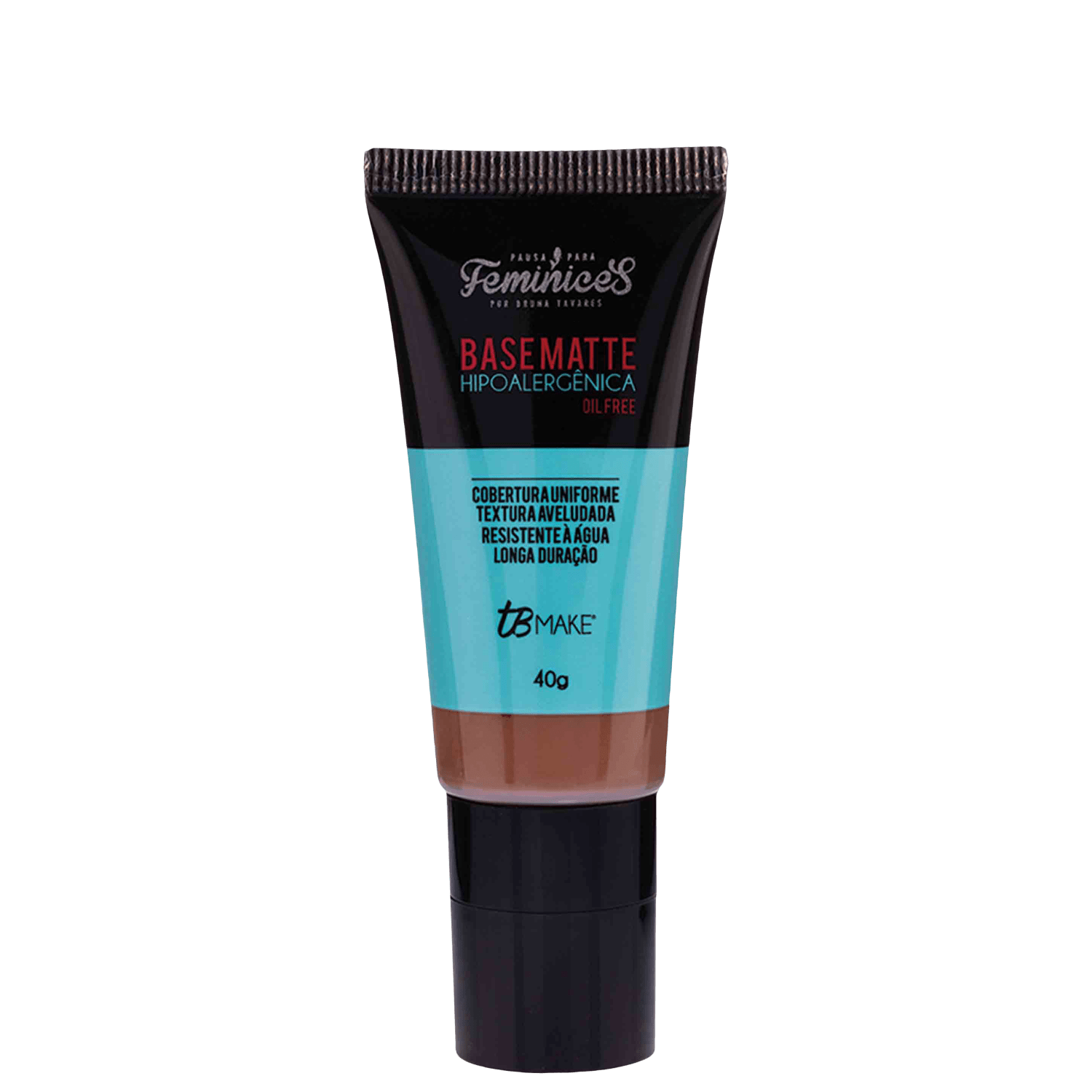 Base Líquida TB Make Pausa para Feminices Bruna Tavares Hipoalergênica Matte E20 40g