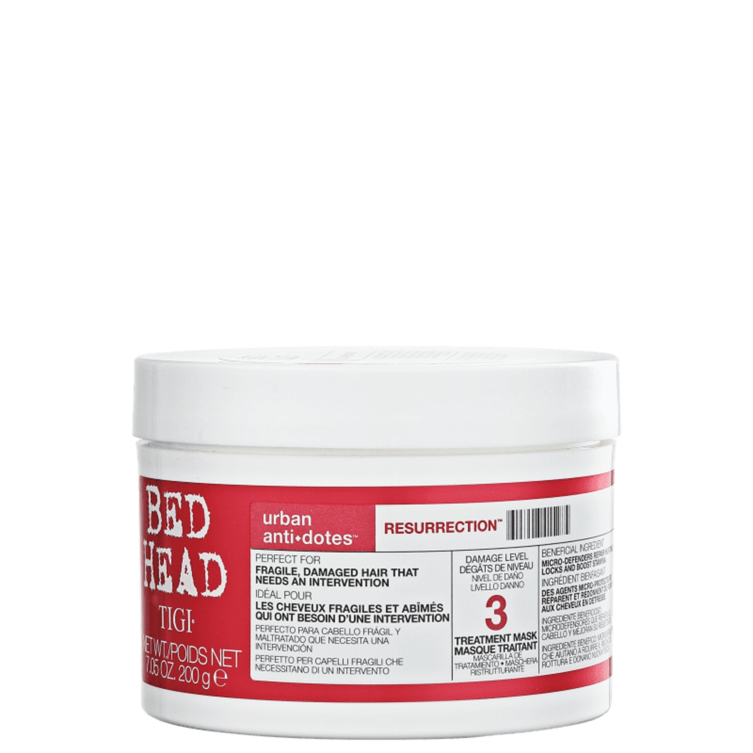 Máscara de Tratamento Tigi Bed Head Urban Anti Dotes 3 Resurrection Treatment Mask 200g