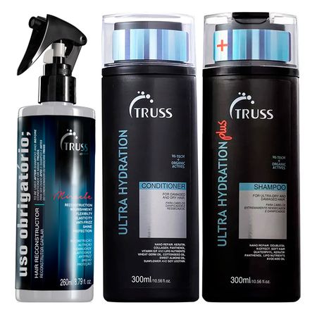 Kit Truss Ultra Hydration Shampoo Condicionador Uso Obrigatório
