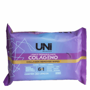 Lenços Demaquilantes UNImakeup Collagen Remover Wipes 30 Unidades Lenços Demaquilantes UNImakeup Collagen Remover Wipes 30 Unidades