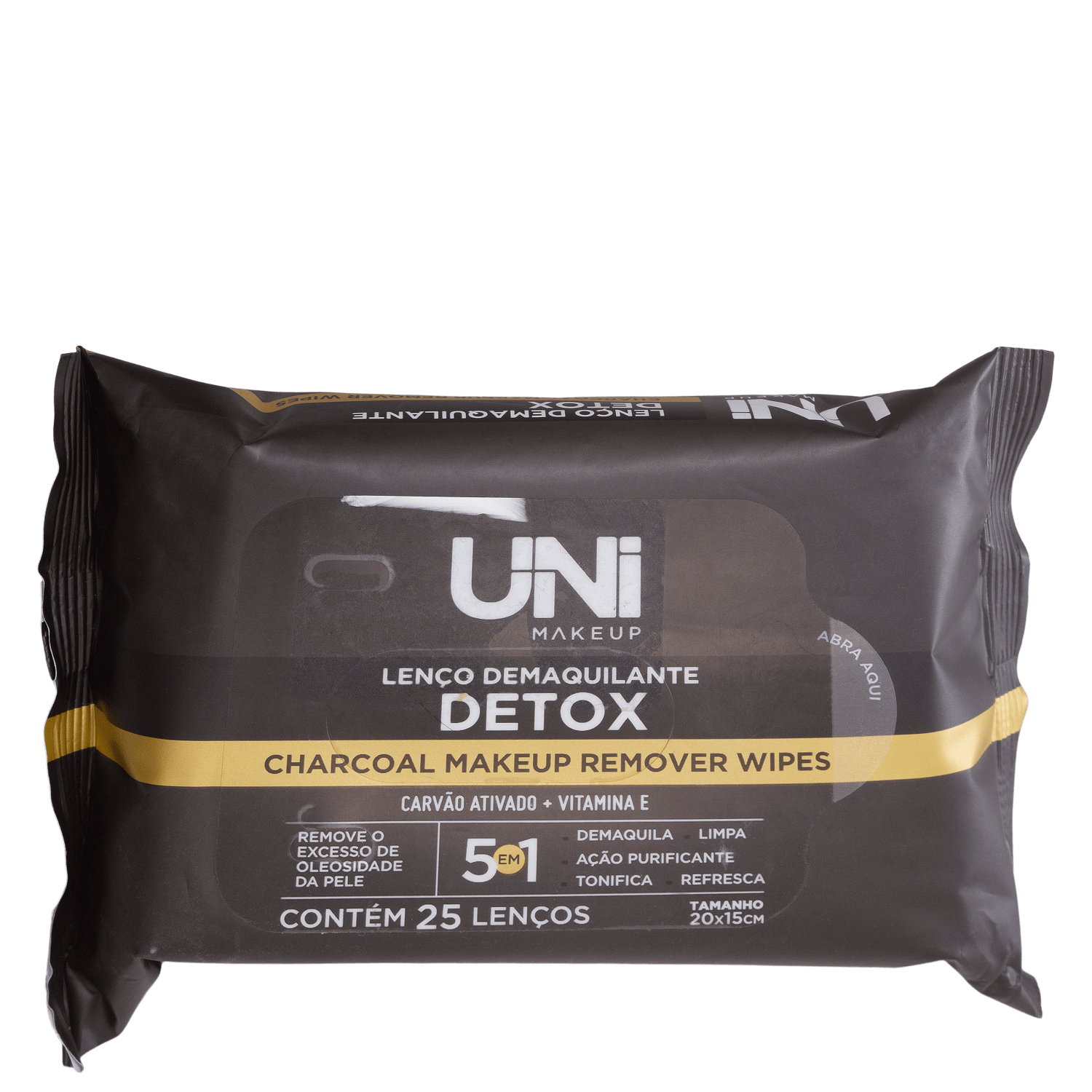 Lenço Demaquilante UNImakeup Detox 25 Unidades