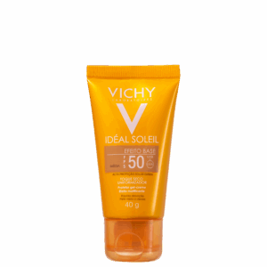 Protetor Solar com Cor Vichy Ideal Soleil Efeito Base FPS 50 Média 40g