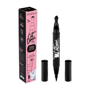 Caneta Delineadora com Carimbo Vizzela Cat Lovers Line & Stamp 2ml