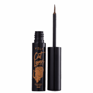 Delineador Líquido Vizzela Cosméticos Cat Lovers Marrom 4ml Delineador Líquido Vizzela Cosméticos Cat Lovers Marrom 4ml