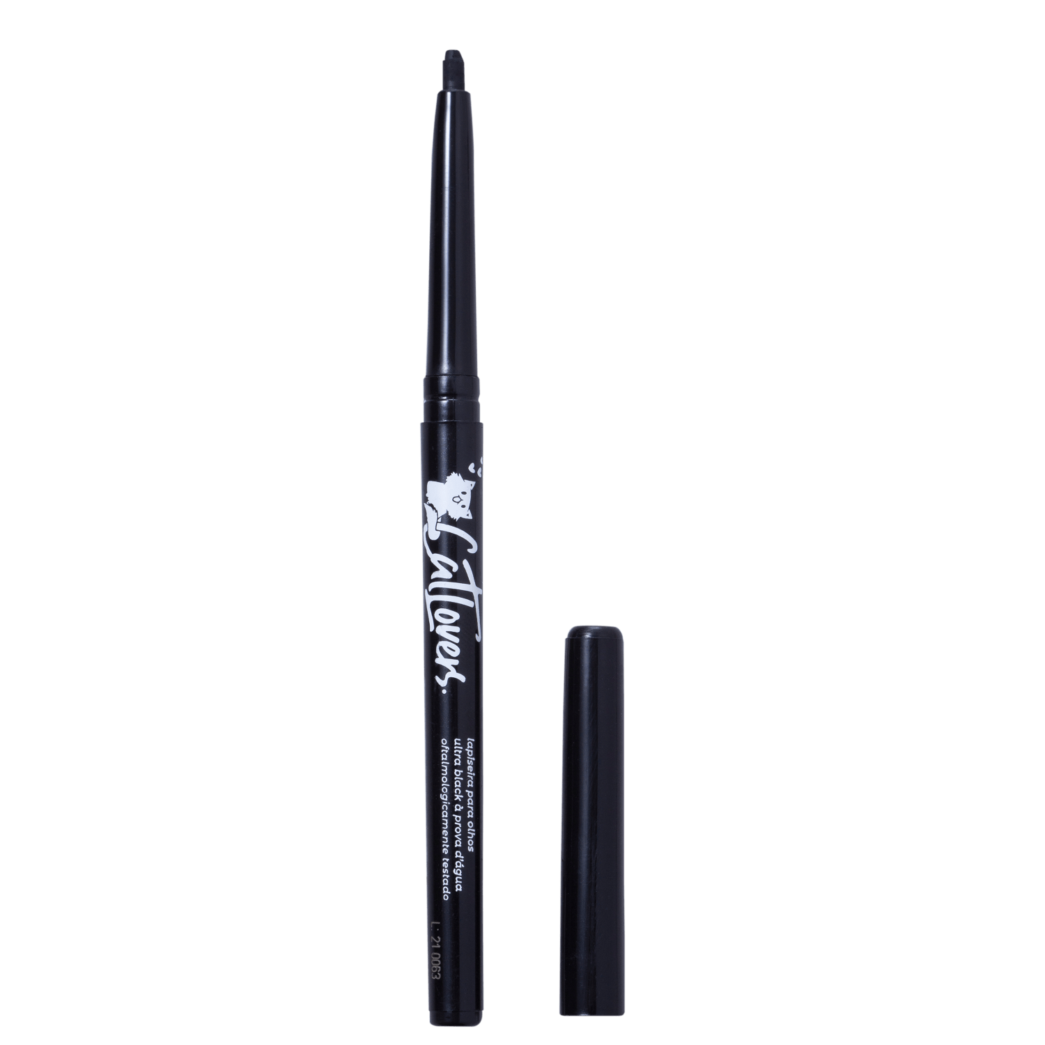 Lápis de Olho Vizzela Cosméticos Cat Lovers Ultra Black 0,24g