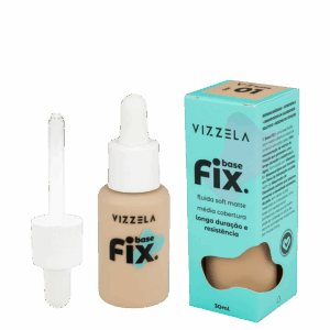 Base Líquida Vizzela Cosméticos Fix Cor 1 30ml