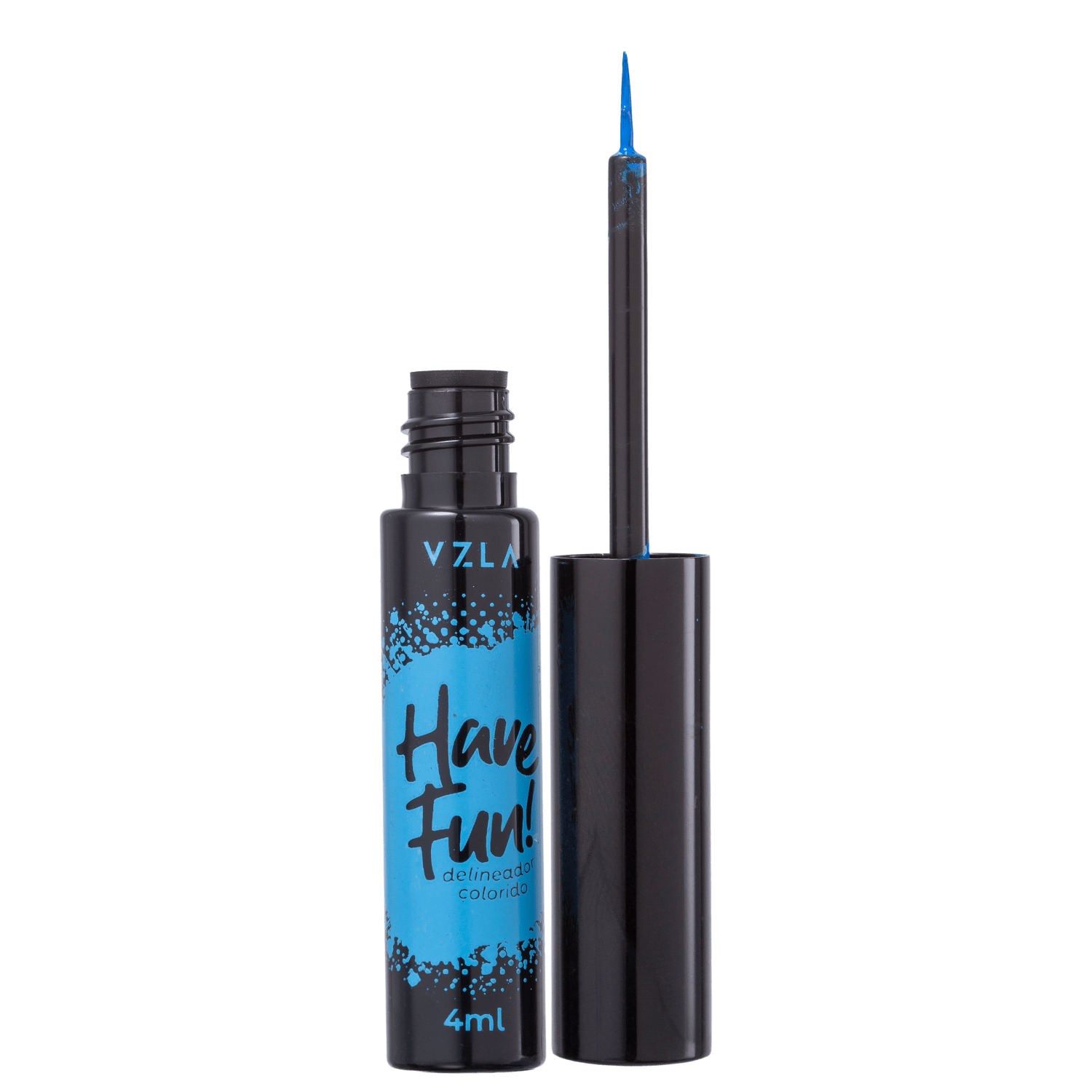 Delineador Líquido Vizzela Cosméticos Have Fun! Azul 4ml
