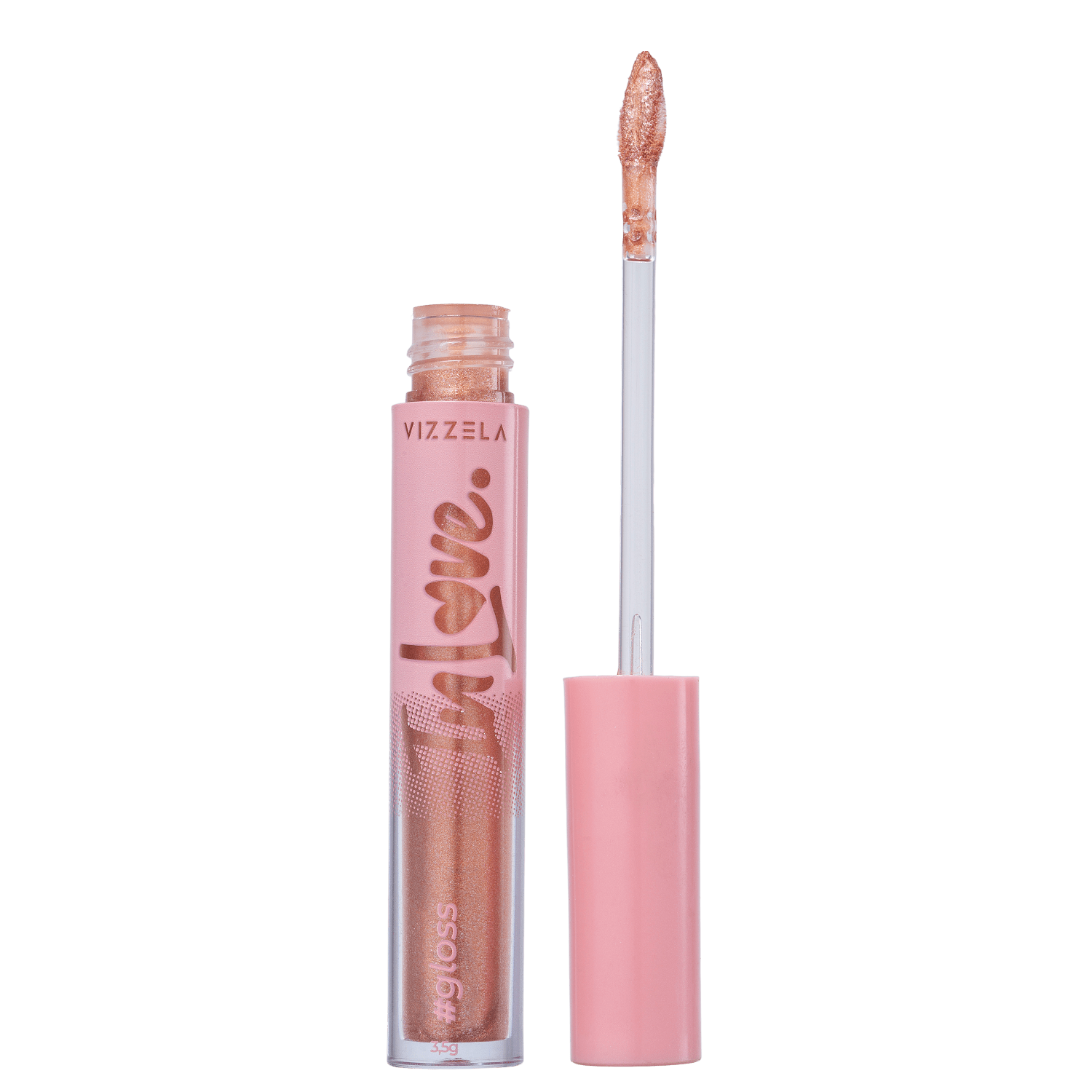 Gloss Labial Vizzela Cosméticos In Love 02 Vida 3,5g
