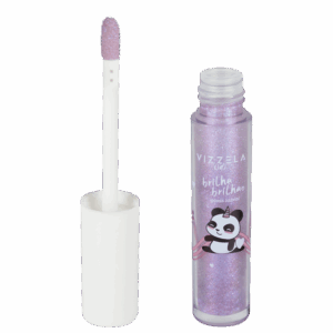Gloss Labial Vizzela Cosméticos Kids Brilha Brilha Aurora 3ml