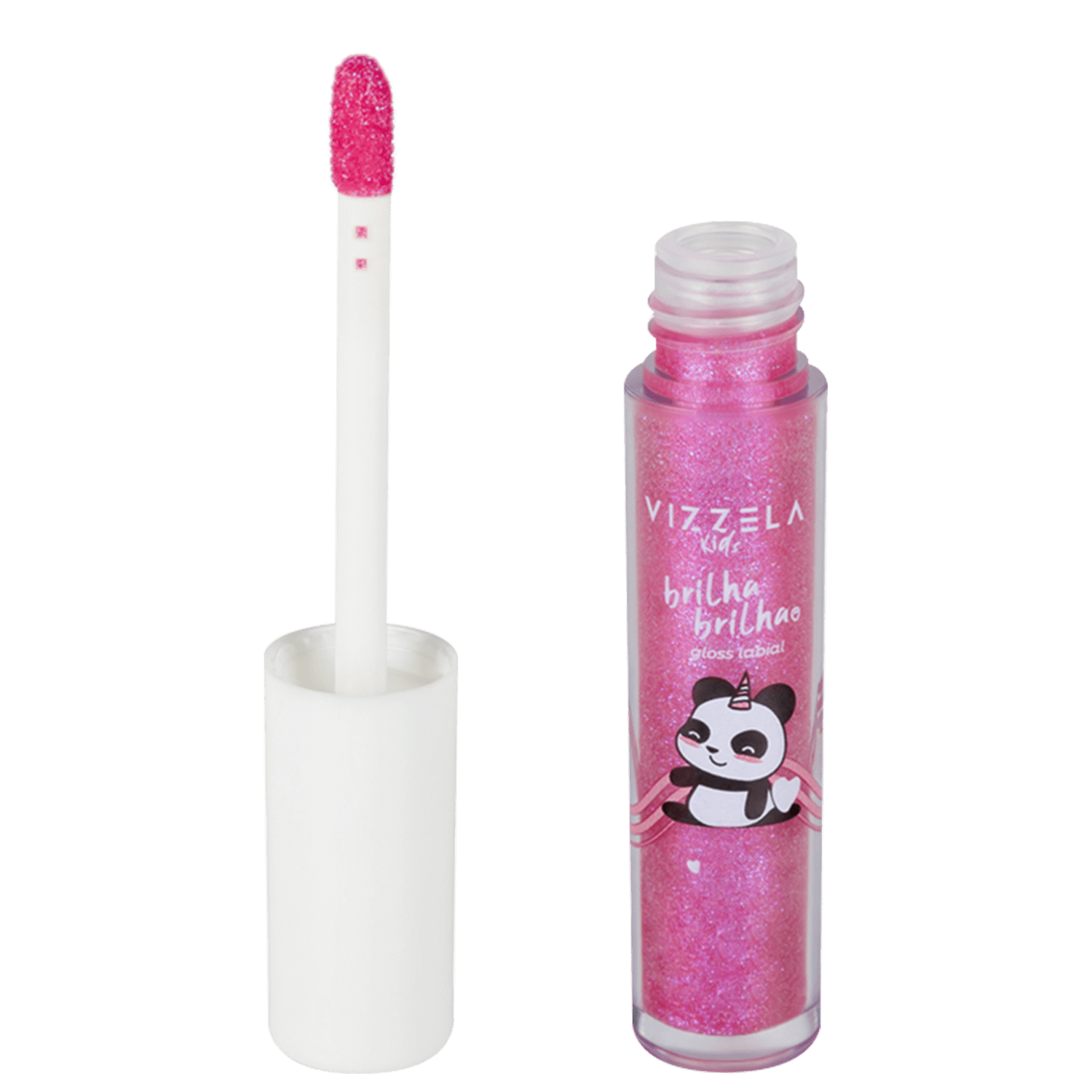 Gloss Labial Vizzela Cosméticos Kids Brilha Brilha Vagalume 3ml