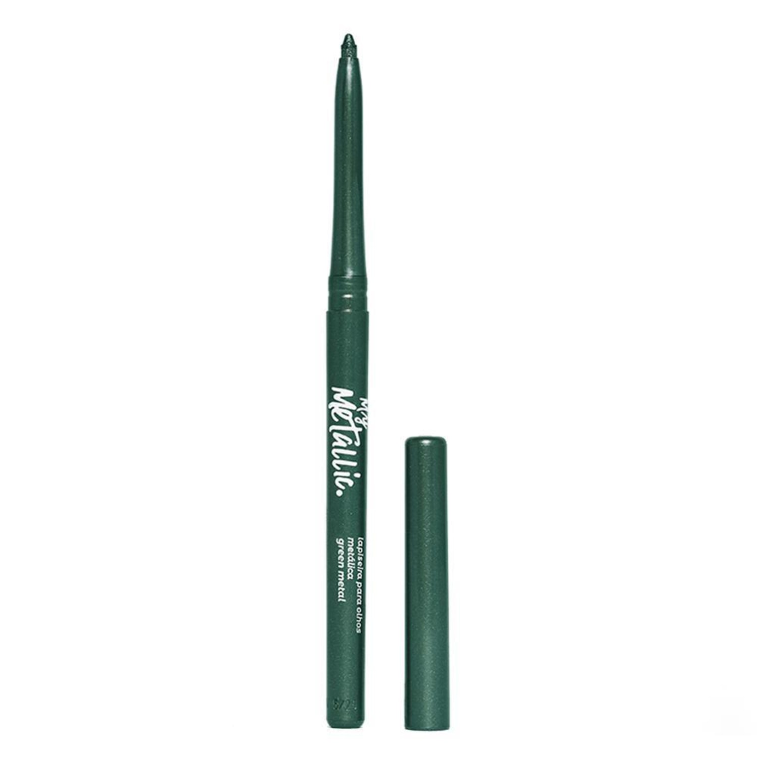 Lapiseira para Olhos Metálica Vizzela Cosméticos My Metallic Green Metal 0,24g