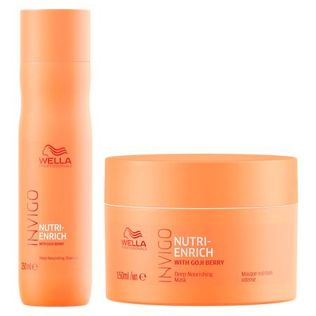 Kit Wella Professionals Invigo Nutri Enrich Shampoo 250ml Máscara 150ml
