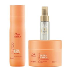 Kit Wella Professionals Invigo Nutri Enrich Shampoo Máscara Oleo Capilar Light 30ml Kit Wella Professionals Invigo Nutri Enrich Shampoo Máscara Oleo Capilar Light 30ml