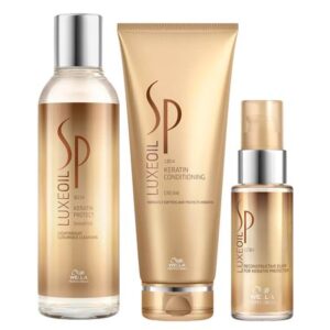 Kit Wella SP Luxe Oil Keratin Protect Shampoo Condicionador Óleo Reconstrutor Kit Wella SP Luxe Oil Keratin Protect Shampoo Condicionador Óleo Reconstrutor