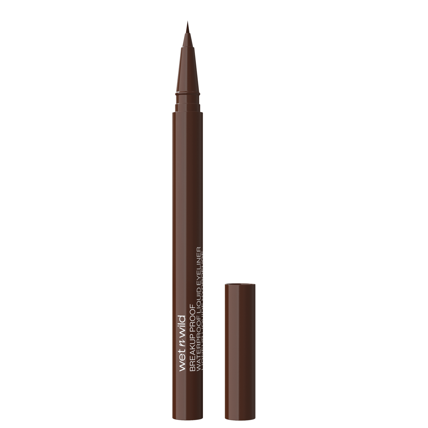 Caneta Delineadora Waterproof Wet n Wild Breakup Proof Liquid Eyeliner Brown 0,5ml