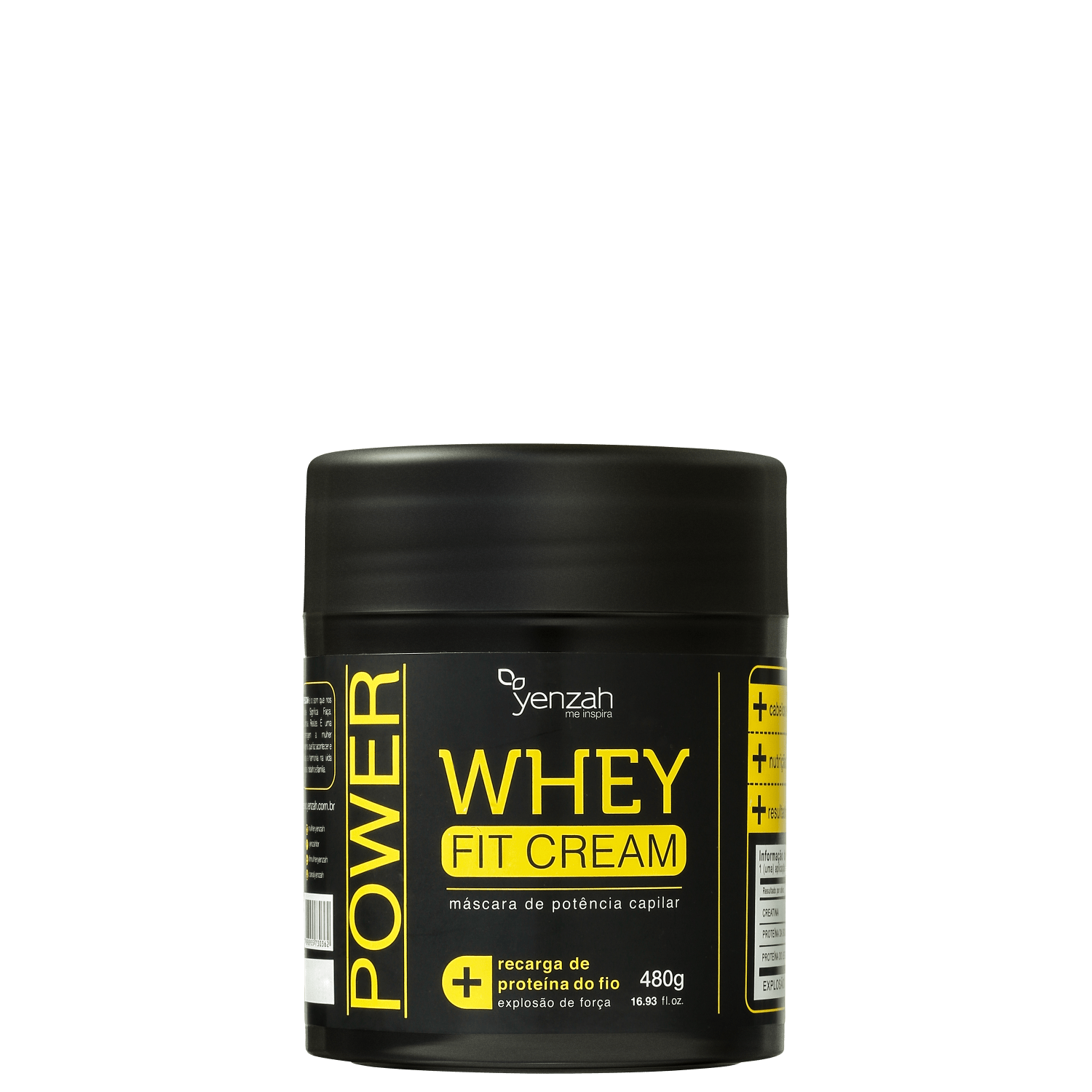 Máscara de Tratamento Yenzah Power Whey Fit Cream 480g