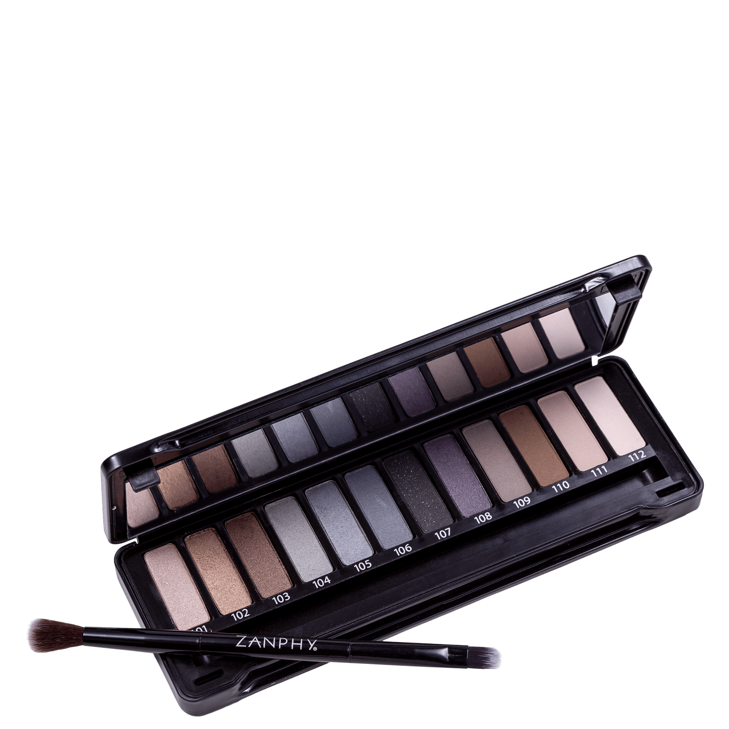 Paleta de Sombras Zanphy Metallic Pack Preto 24g