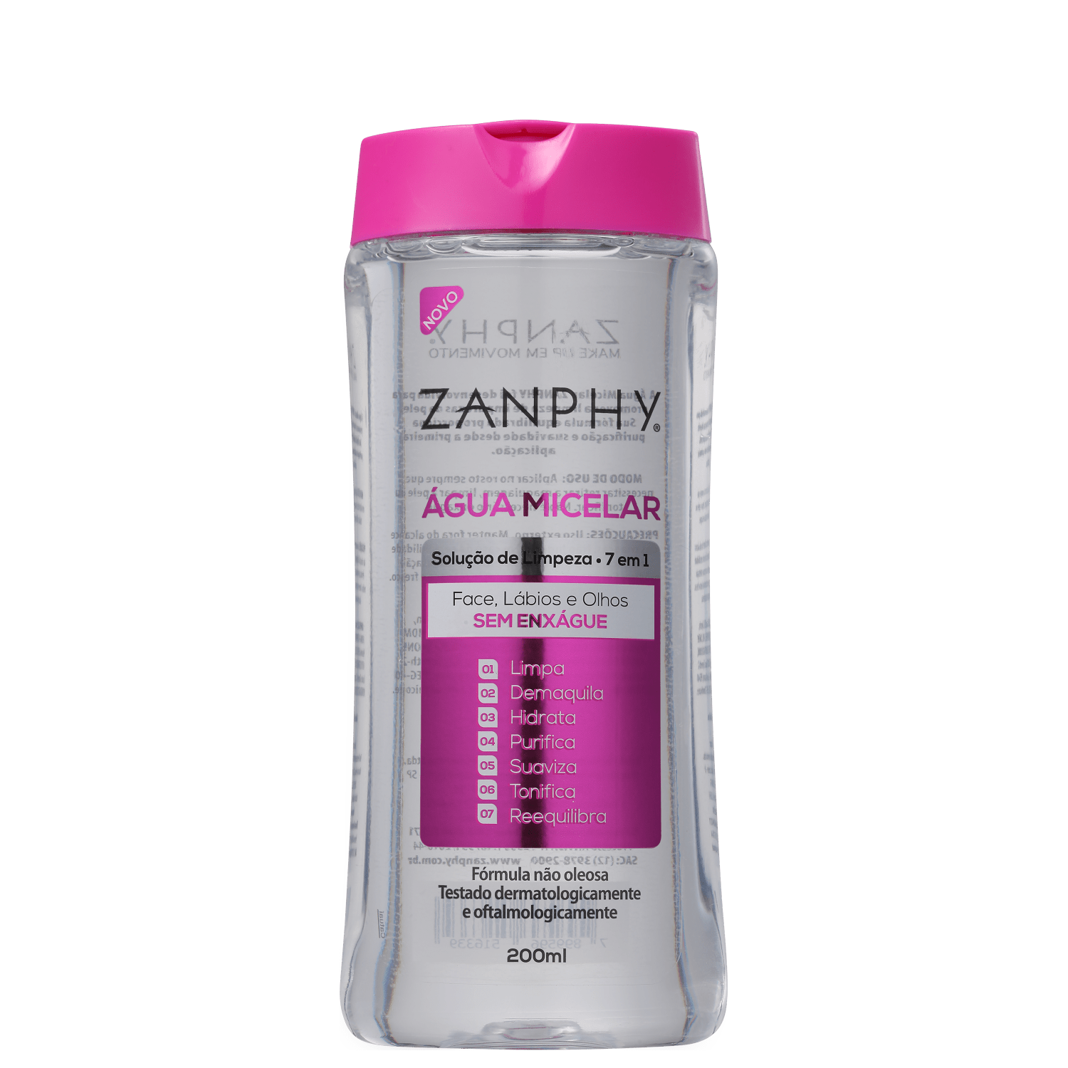 Água Demaquilante Zanphy Micelar 200ml