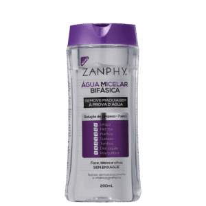 Água Demaquilante Bifásica Zanphy Micelar 200ml Água Demaquilante Bifásica Zanphy Micelar 200ml