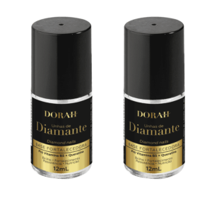 Kit 2 Unidades Base Fortalecedora Dorah Beauty & Wellness Unhas de Diamante para Unhas 12ml