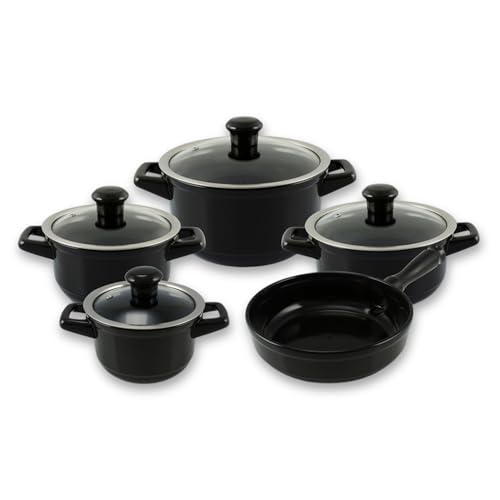 Conjunto De Panelas Duo Smart 5 Peças - Preto