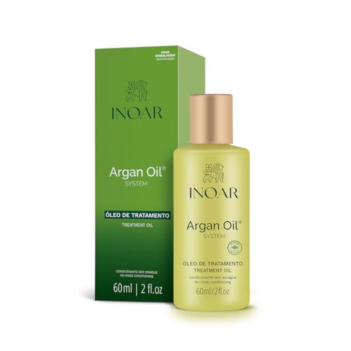 Inoar, Óleo de Argan 60ml – Tratamento Nutritivo e Antifrizz, Hidratação Profunda, Brilho Imediato, Proteção Térmica, Para Todos os Tipos de Cabelo
