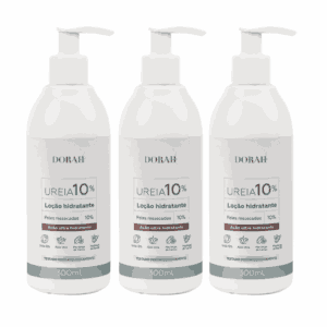 Loção de Uréia 10% com Aloe Vera Manteiga de Cacau e Karitê Dorah Beauty & Wellness 300ml 3 Unidades Loção de Uréia 10% com Aloe Vera Manteiga de Cacau e Karitê Dorah Beauty & Wellness 300ml 3 Unidades