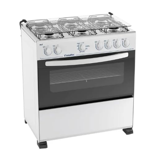 Fogão 6 Bocas Bali sem Acendimento Automático, Branco, Esmaltec