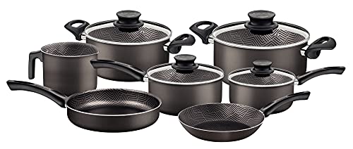 Jogo Panelas Alumínio 7 peças Paris Grafite Tramontina