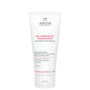 Gel Antisséptico Adcos Higienizante Regenerador Álcool Gel 100g