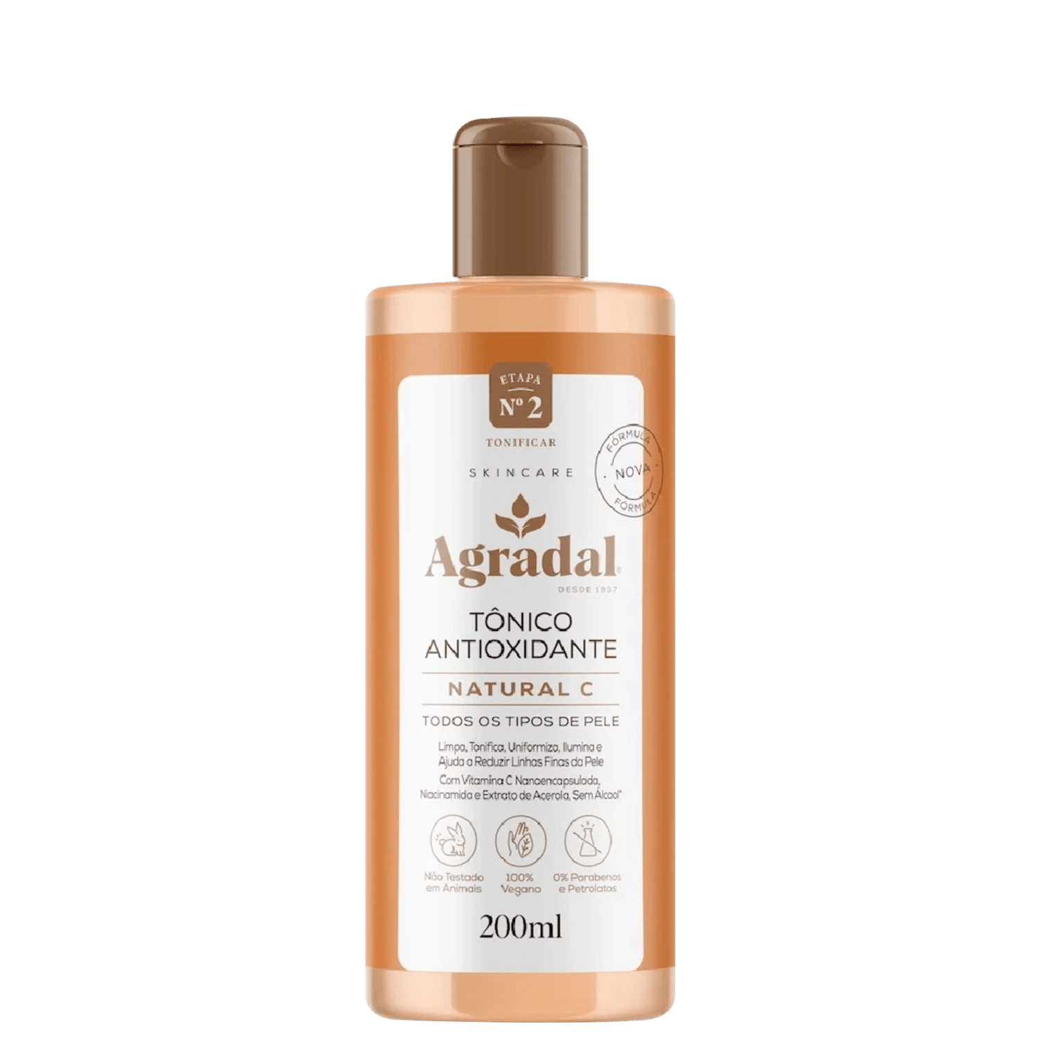 Tonico Facial Agradal Natural C Antioxidante 200ml