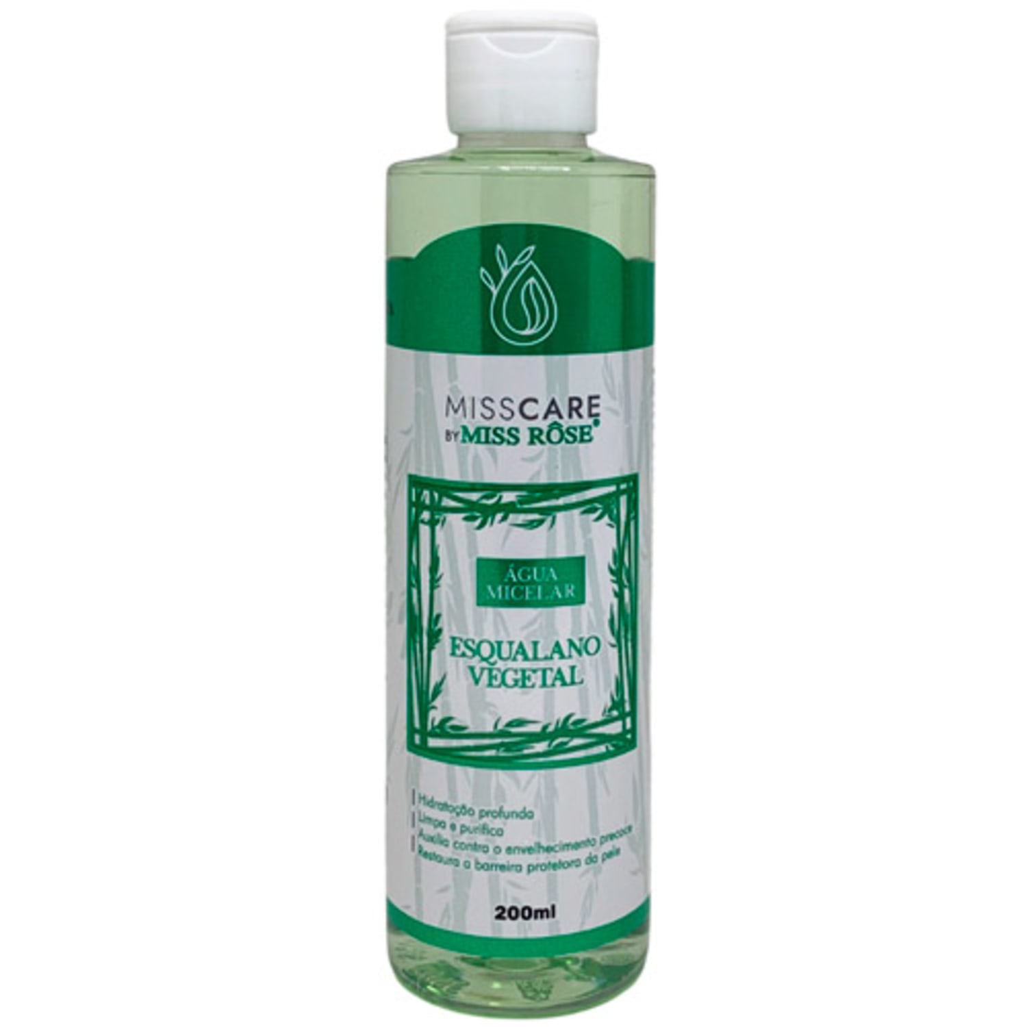 Água Micelar Miss Rôse Esqualano Vegetal MR071 200ml