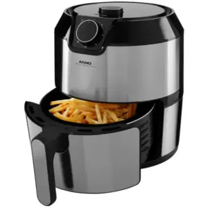 Air Fryer Arno Airfry Super Preta Inox Timer 4L BFRY Air Fryer Arno Airfry Super Preta Inox Timer 4L BFRY