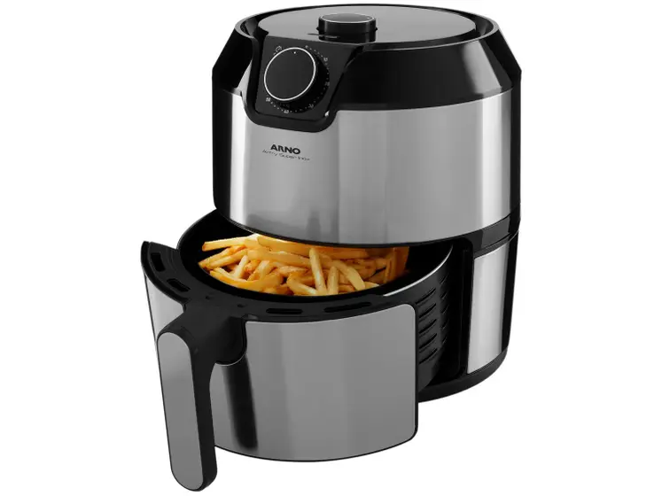Air Fryer Arno Airfry Super Preta Inox Timer 4L BFRY