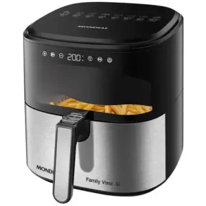 Air Fryer Mondial Digital Grand Family Preta Timer 5L AF-50-DVI