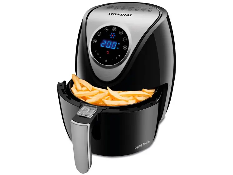 Air Fryer Mondial Preto Timer 3,5L AF-30-DI
