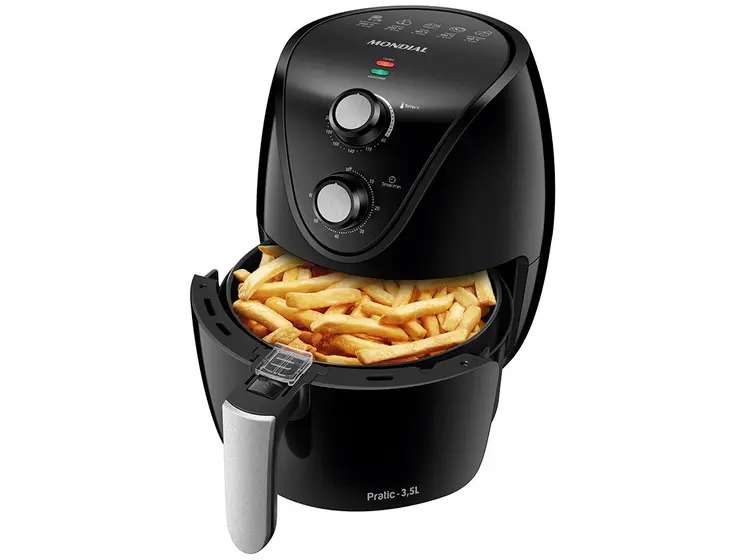 Air Fryer Mondial Pratic Preta Timer 3,5L AF-31