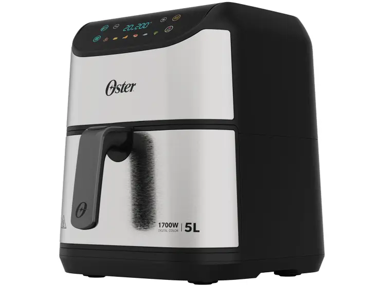 Air Fryer Oster Inox Preto Timer Inox 5L OFRT930