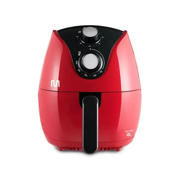 Air Fryer Multi Vermelha 220V Timer Grade Removível 4L GO203