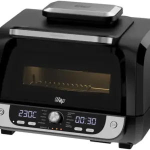 Air Fryer Wap Barbecue Preto Cinza Timer
