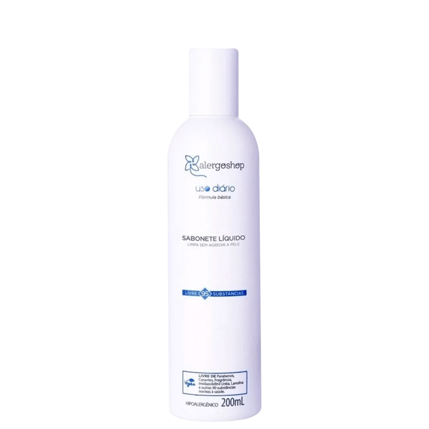 Sabonete Líquido Alergoshop Hipoalergênico Uso Diário 140ml