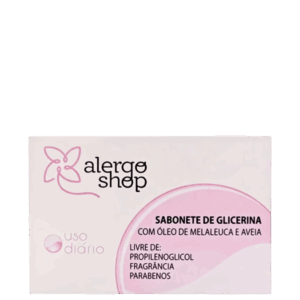 Sabonete em Barra Alergoshop de Glicerina com Melaleuca e Aveia 90g