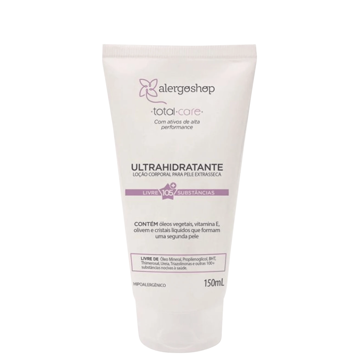Loção Corporal Alergoshop Total Care Hipoalergênica Ultrahidratante 150ml