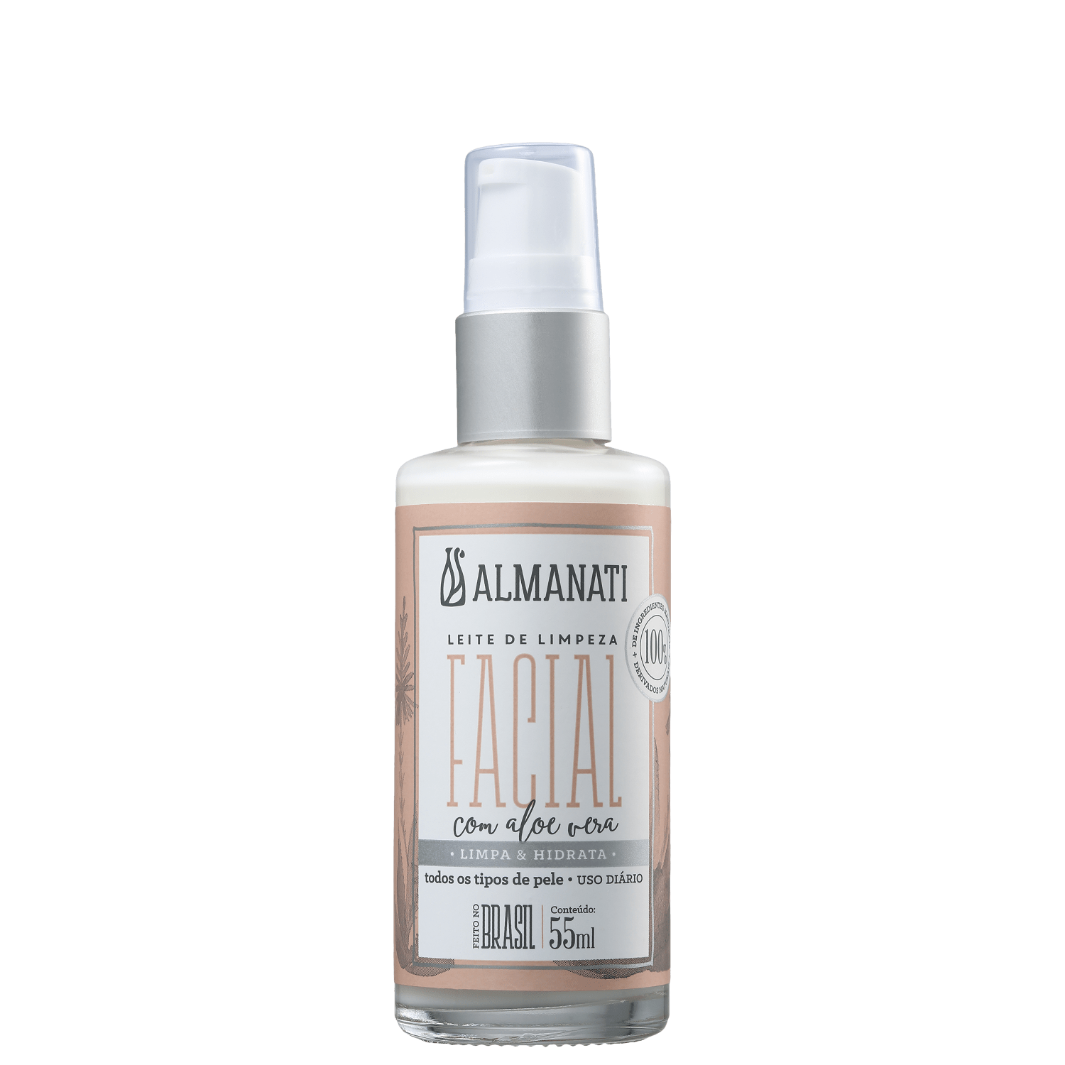 Leite de Limpeza Facial Almanati Aloe Vera 55ml