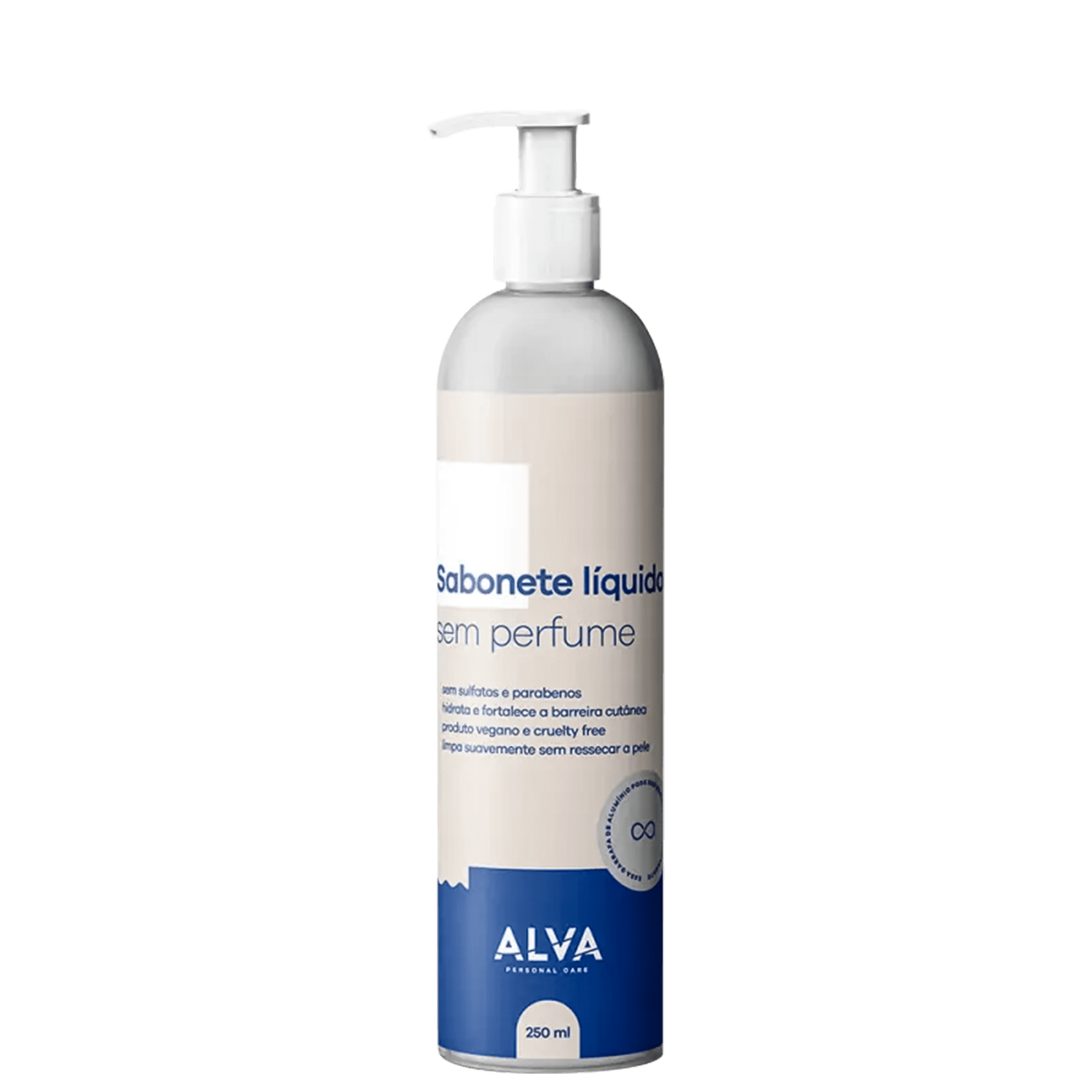Sabonete Líquido Alva Sem Perfume 250ml