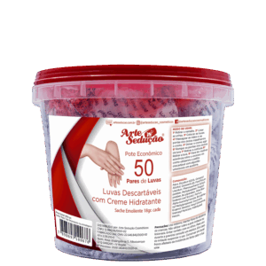 Luvas Descartáveis Arte Sedução Manicure 50 Pares