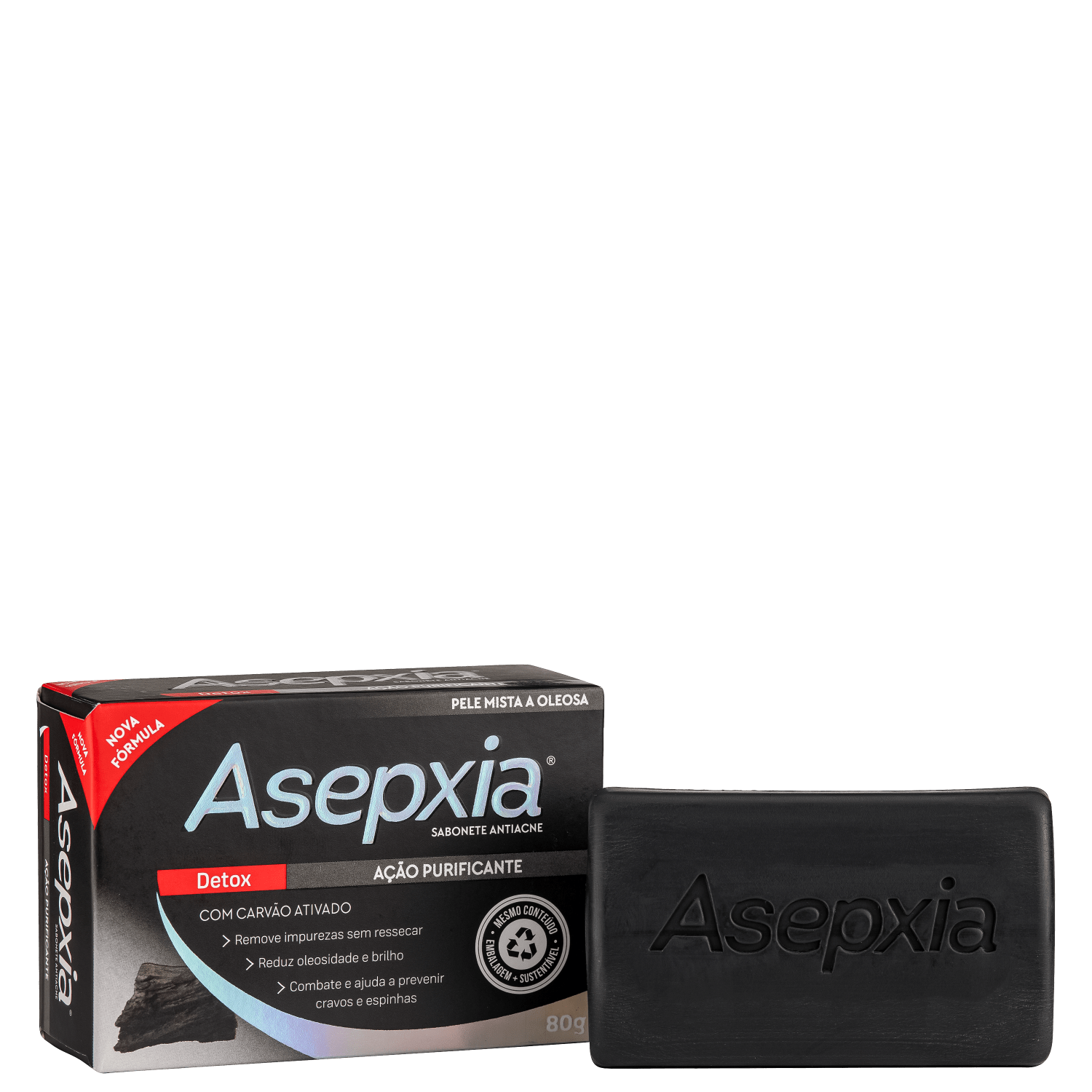 Sabonete em Barra Facial Asepxia Detox 80g