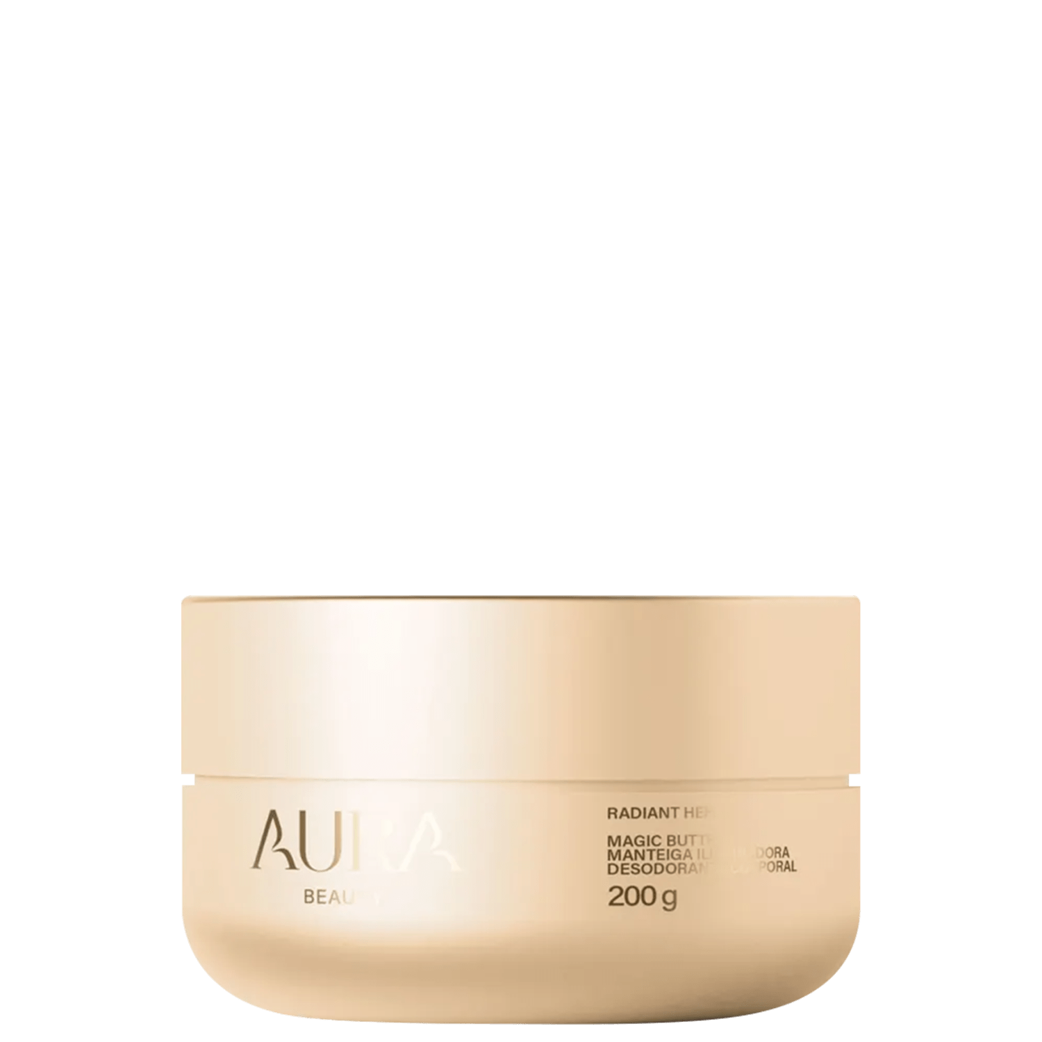 Manteiga Corporal Aura Beauty Magic Butter Radiant Hera Iluminadora Desodorante 200g